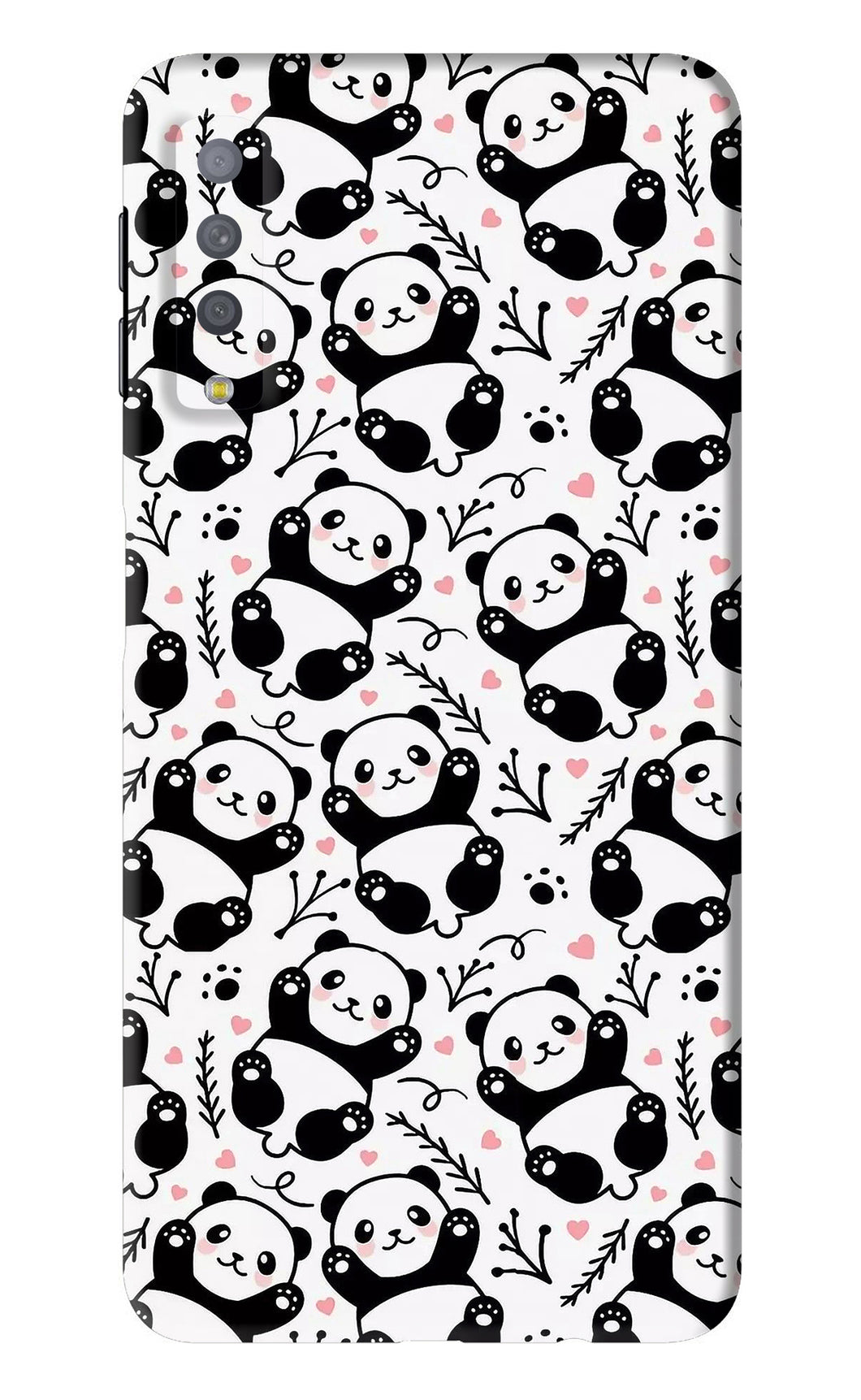 Cute Panda Samsung Galaxy A7 2018 Back Skin Wrap