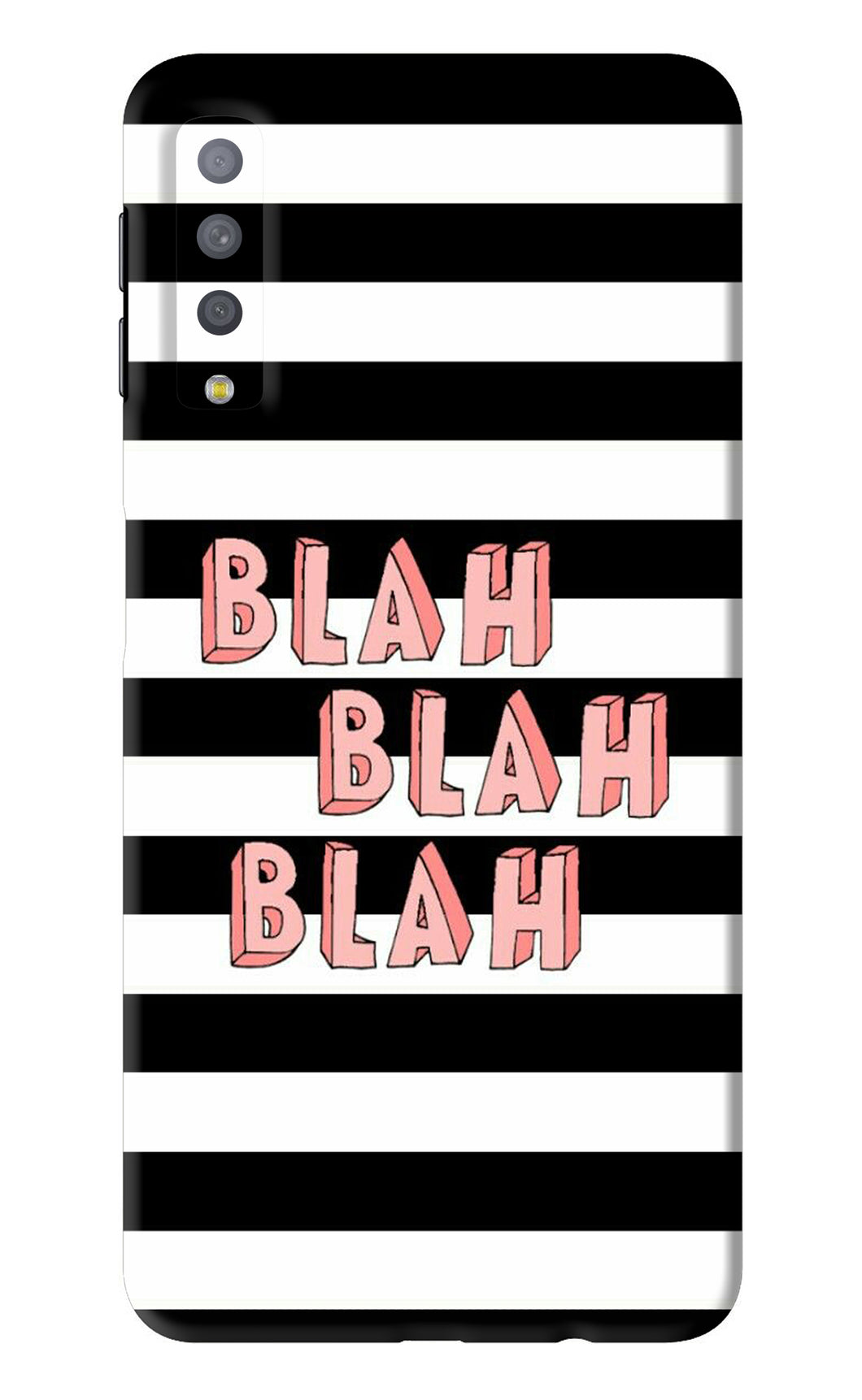 Blah Blah Blah Samsung Galaxy A7 2018 Back Skin Wrap