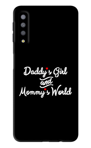 Daddy's Girl and Mommy's World Samsung Galaxy A7 2018 Back Skin Wrap