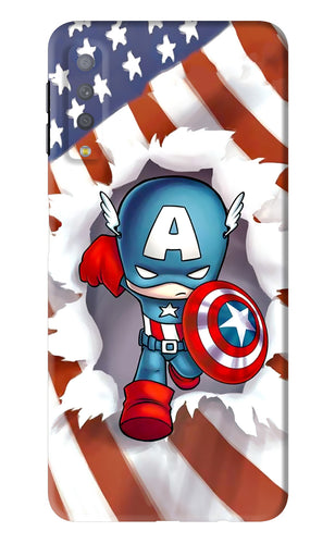 Captain America Samsung Galaxy A7 2018 Back Skin Wrap