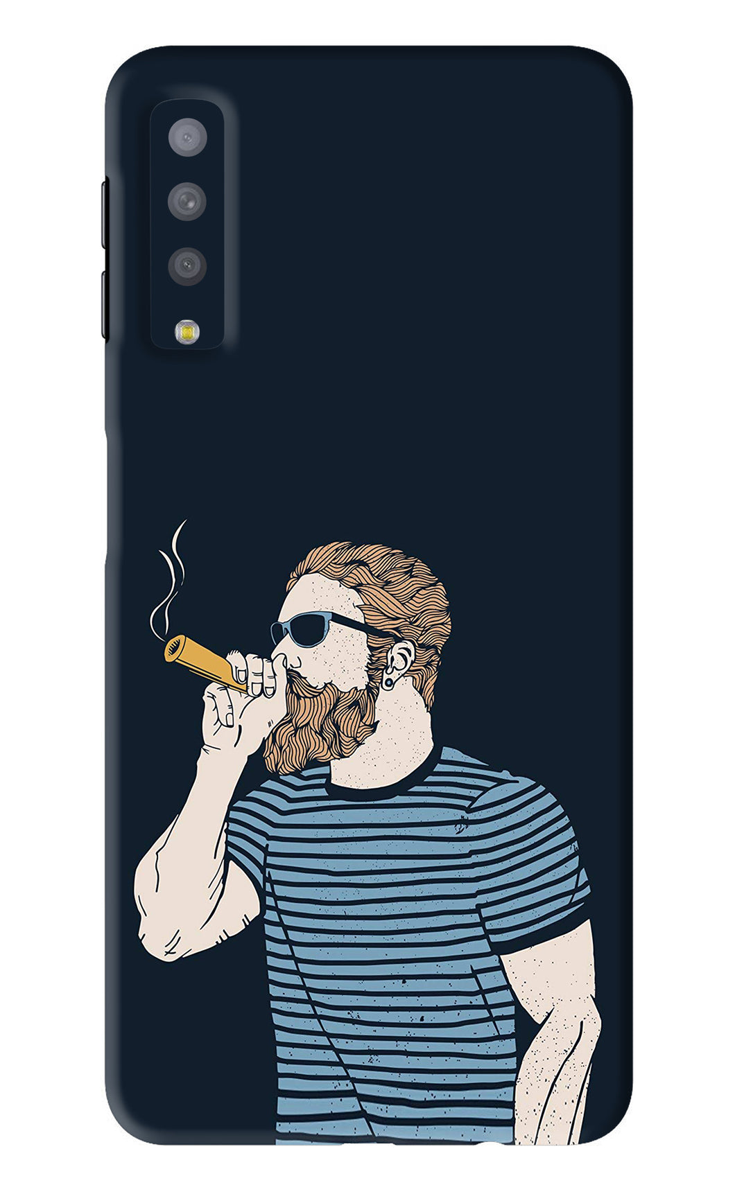 Smoking Samsung Galaxy A7 2018 Back Skin Wrap