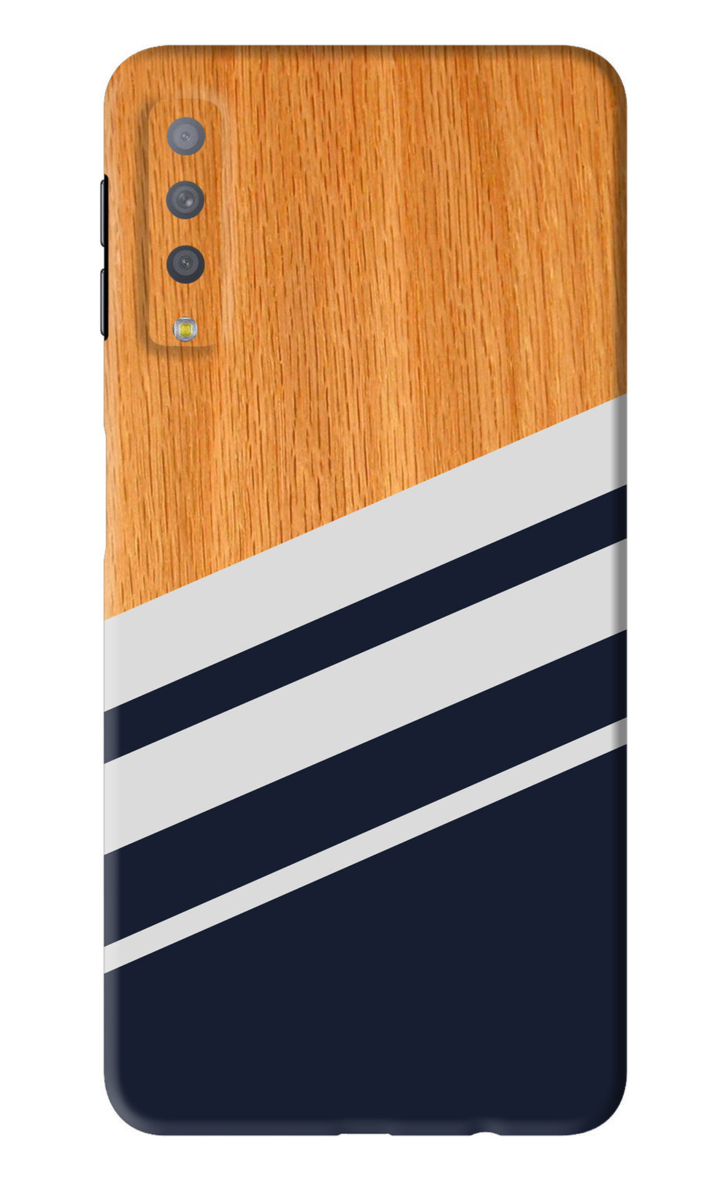 Black And White Wooden Samsung Galaxy A7 2018 Back Skin Wrap