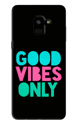 Quote Good Vibes Only Samsung Galaxy A8 2018 Back Skin Wrap