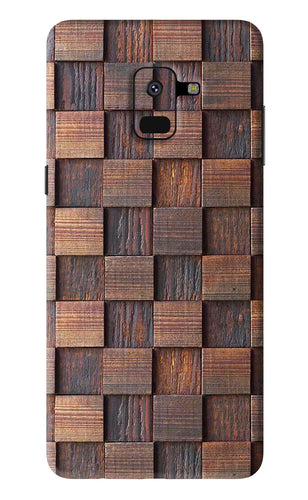 Wooden Cube Design Samsung Galaxy A8 2018 Back Skin Wrap
