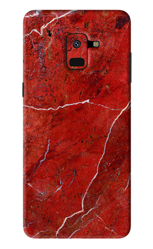 Red Marble Design Samsung Galaxy A8 2018 Back Skin Wrap