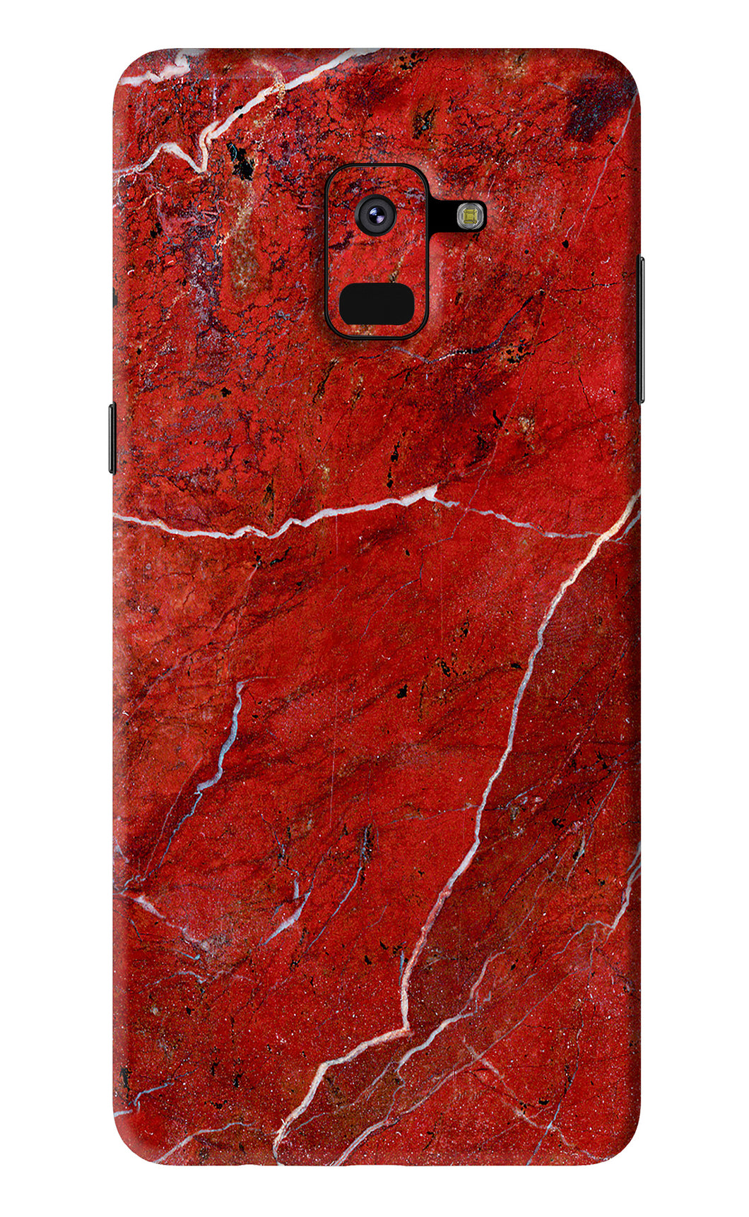 Red Marble Design Samsung Galaxy A8 2018 Back Skin Wrap