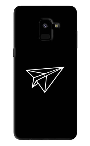 Paper Plane White Samsung Galaxy A8 2018 Back Skin Wrap