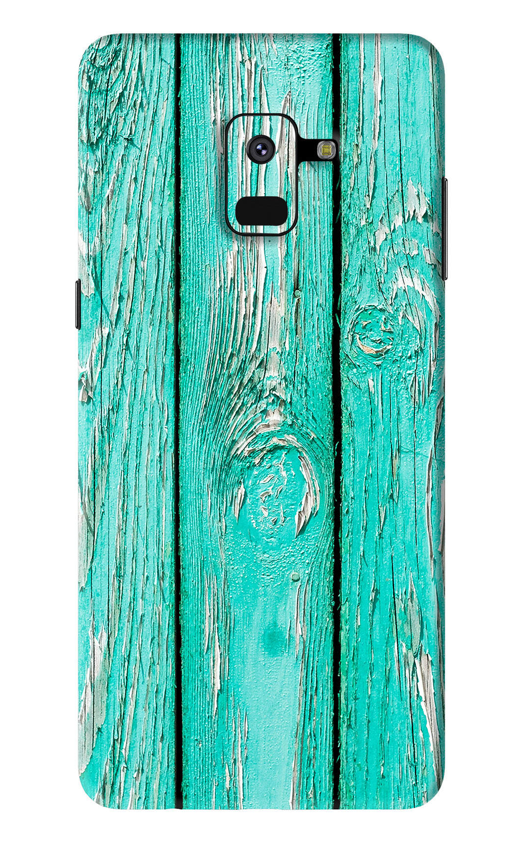 Blue Wood Samsung Galaxy A8 2018 Back Skin Wrap