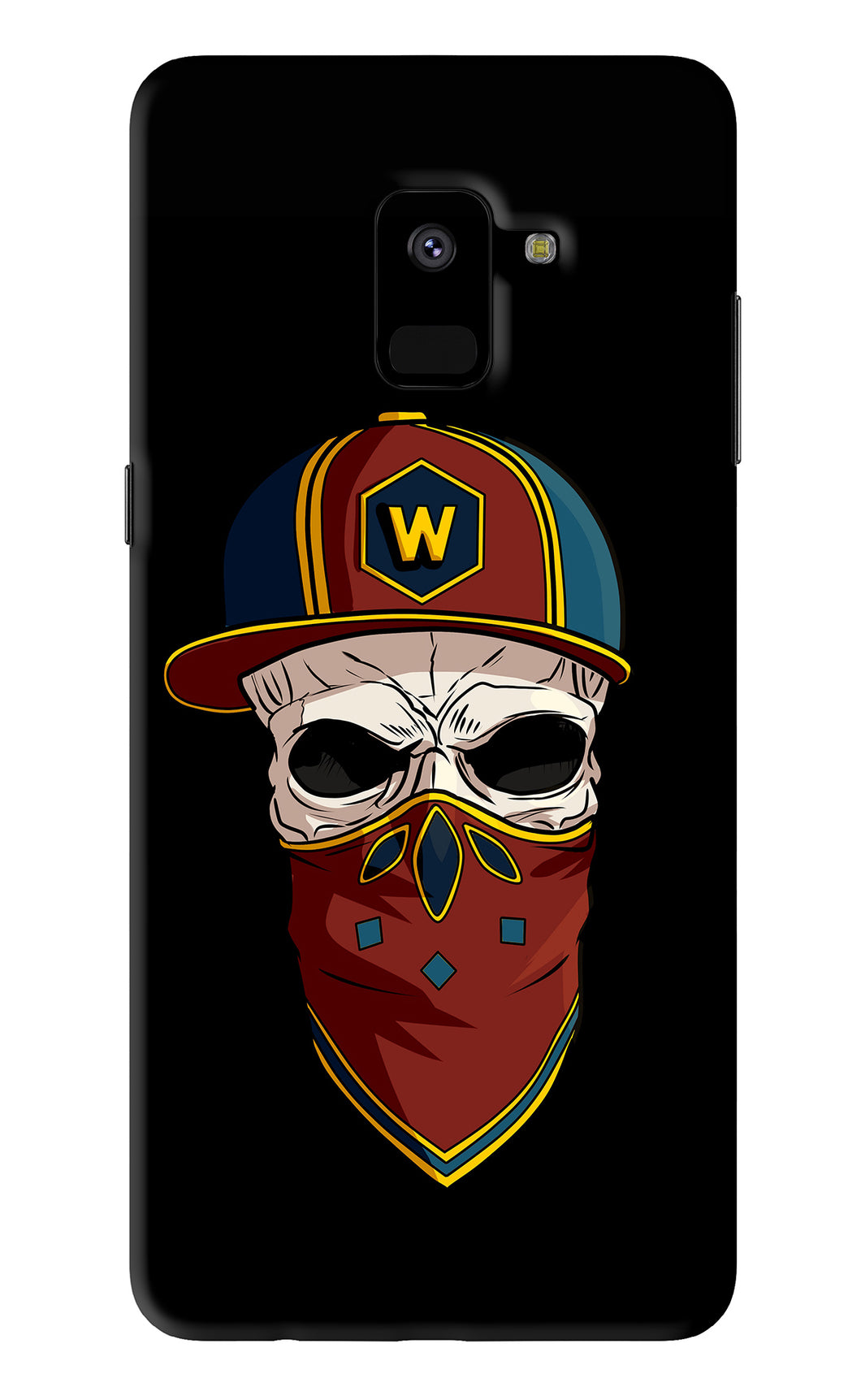 Skull Samsung Galaxy A8 2018 Back Skin Wrap
