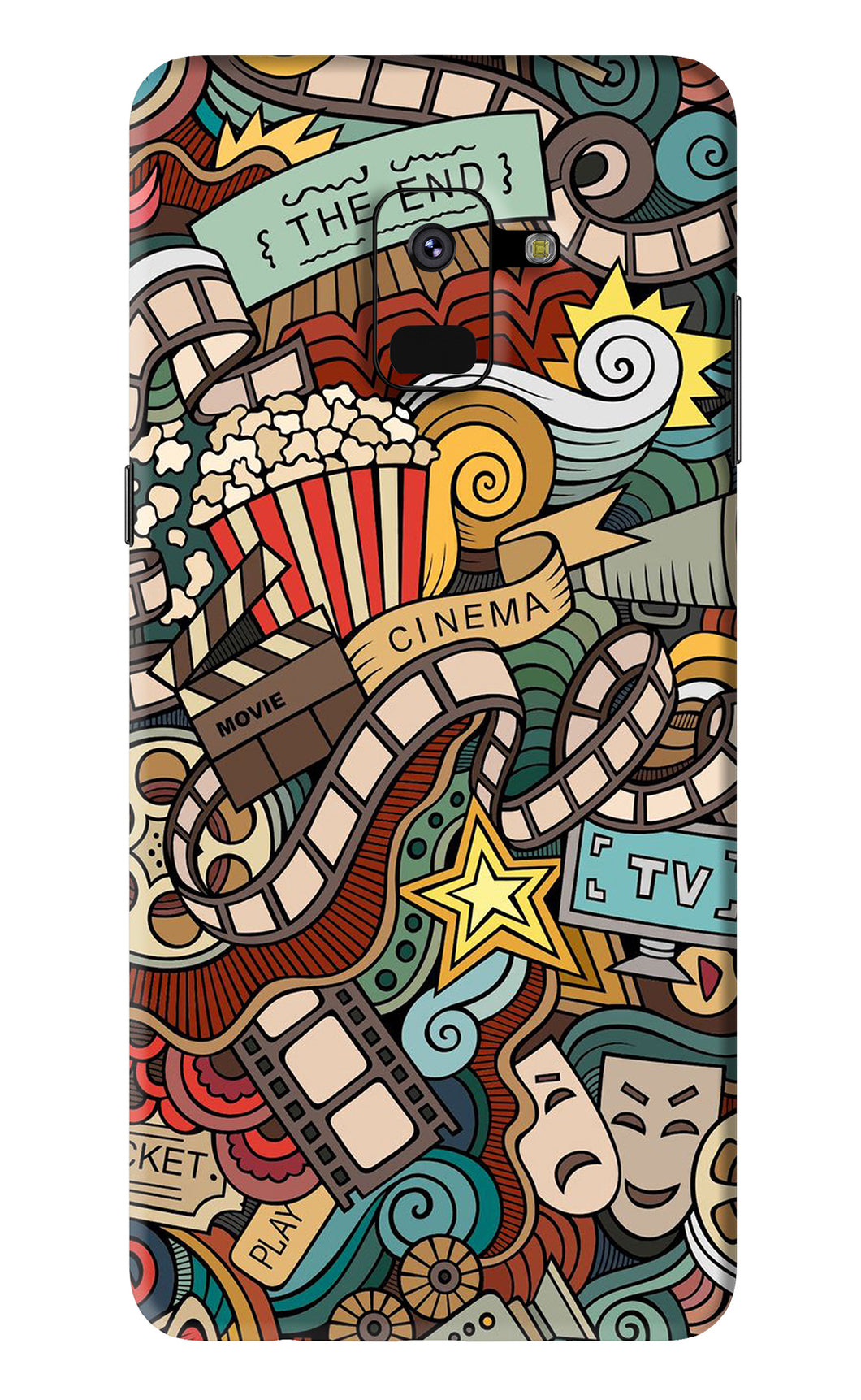 Cinema Abstract Samsung Galaxy A8 2018 Back Skin Wrap