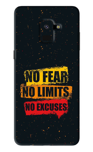 No Fear No Limits No Excuses Samsung Galaxy A8 2018 Back Skin Wrap