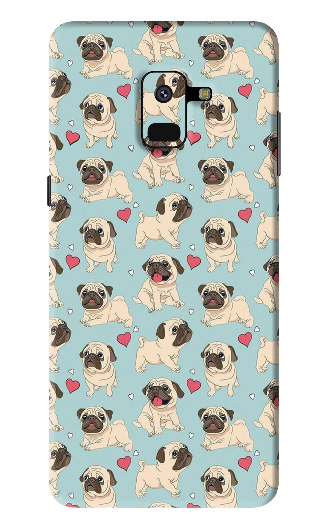 Pug Dog Samsung Galaxy A8 2018 Back Skin Wrap