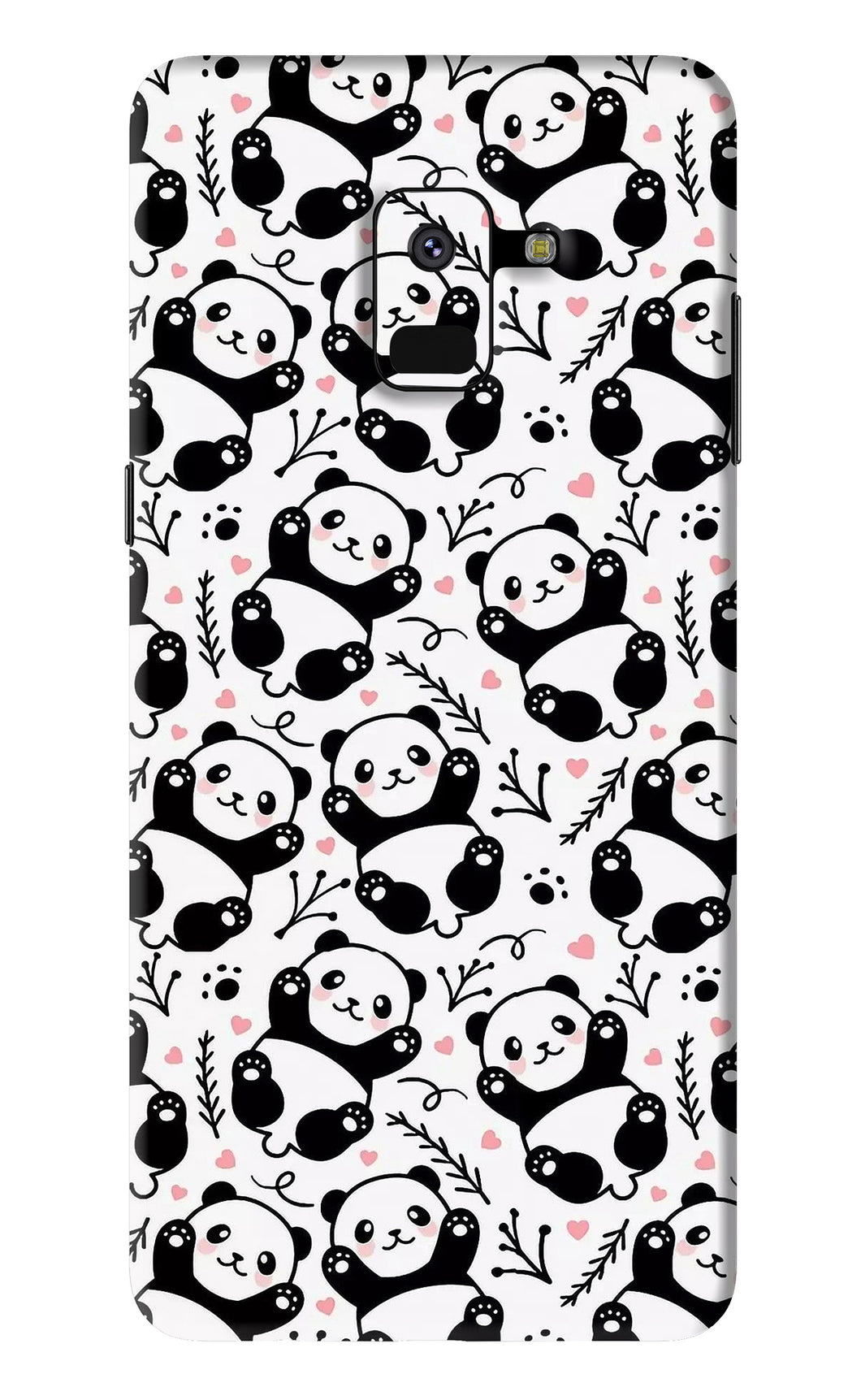 Cute Panda Samsung Galaxy A8 2018 Back Skin Wrap