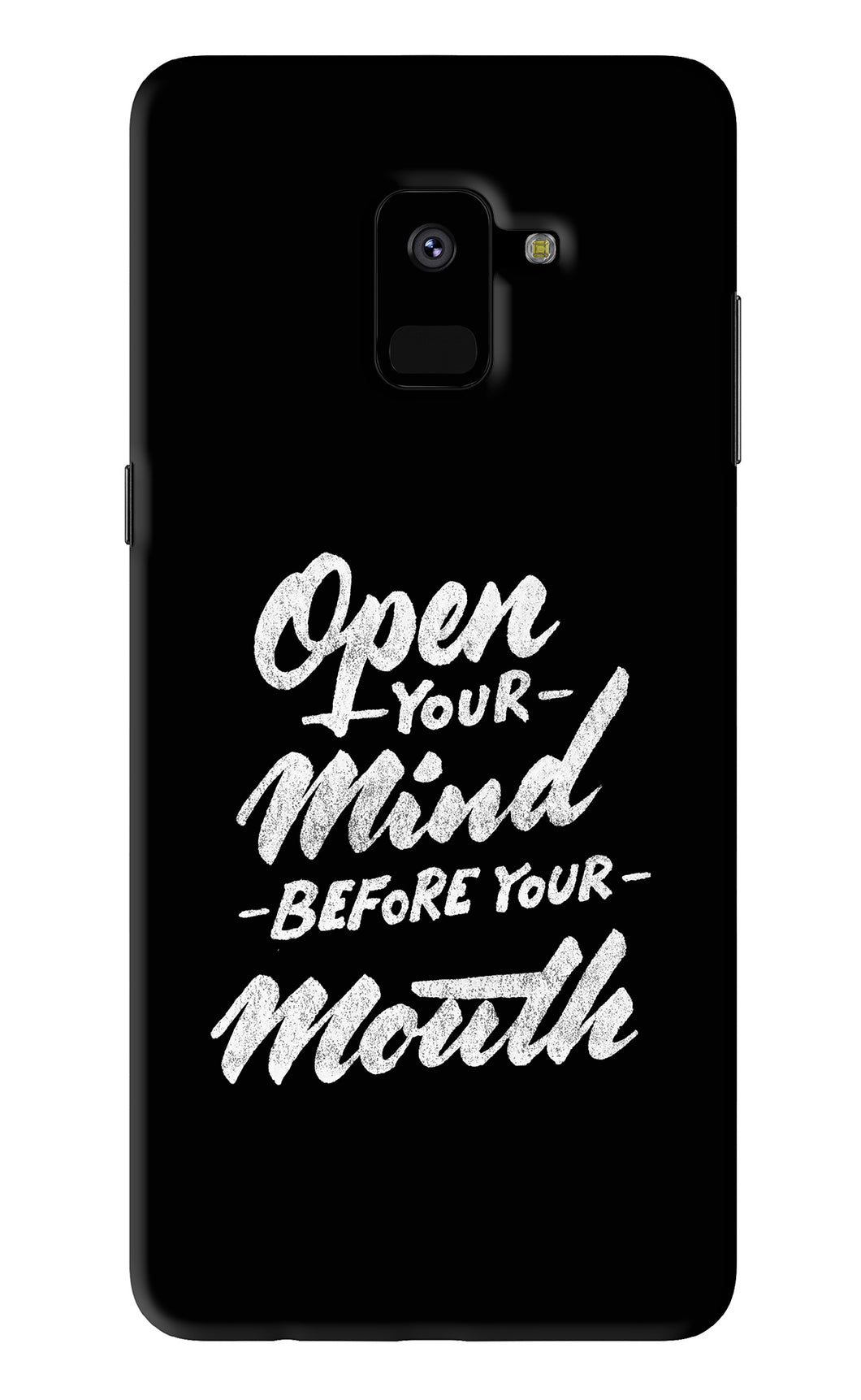 Open Your Mind Before Your Mouth Samsung Galaxy A8 2018 Back Skin Wrap