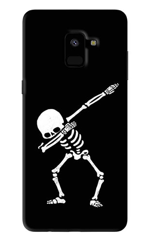 Dabbing Skeleton Art Samsung Galaxy A8 2018 Back Skin Wrap