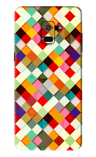 Geometric Abstract Colorful Samsung Galaxy A8 2018 Back Skin Wrap