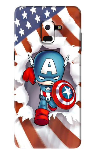 Captain America Samsung Galaxy A8 2018 Back Skin Wrap