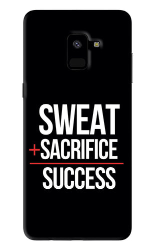 Sweat Sacrifice Success Samsung Galaxy A8 2018 Back Skin Wrap