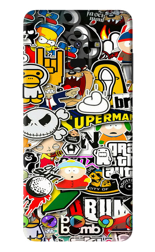 Sticker Bomb Samsung Galaxy A8 2018 Back Skin Wrap