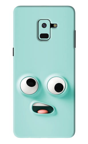 Silly Face Cartoon Samsung Galaxy A8 2018 Back Skin Wrap