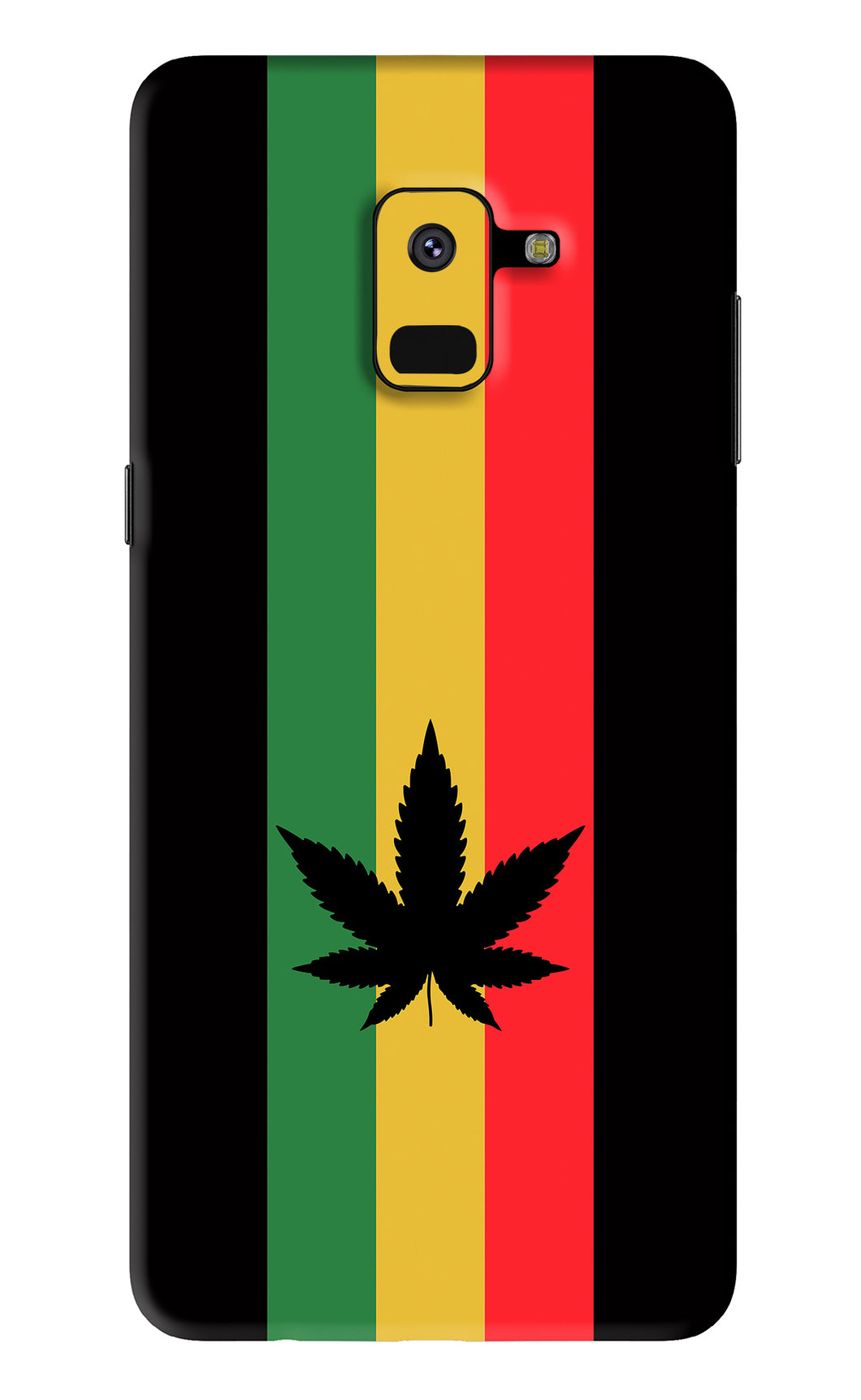 Weed Flag Samsung Galaxy A8 2018 Back Skin Wrap