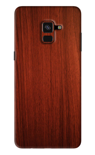 Wooden Plain Pattern Samsung Galaxy A8 Plus Back Skin Wrap