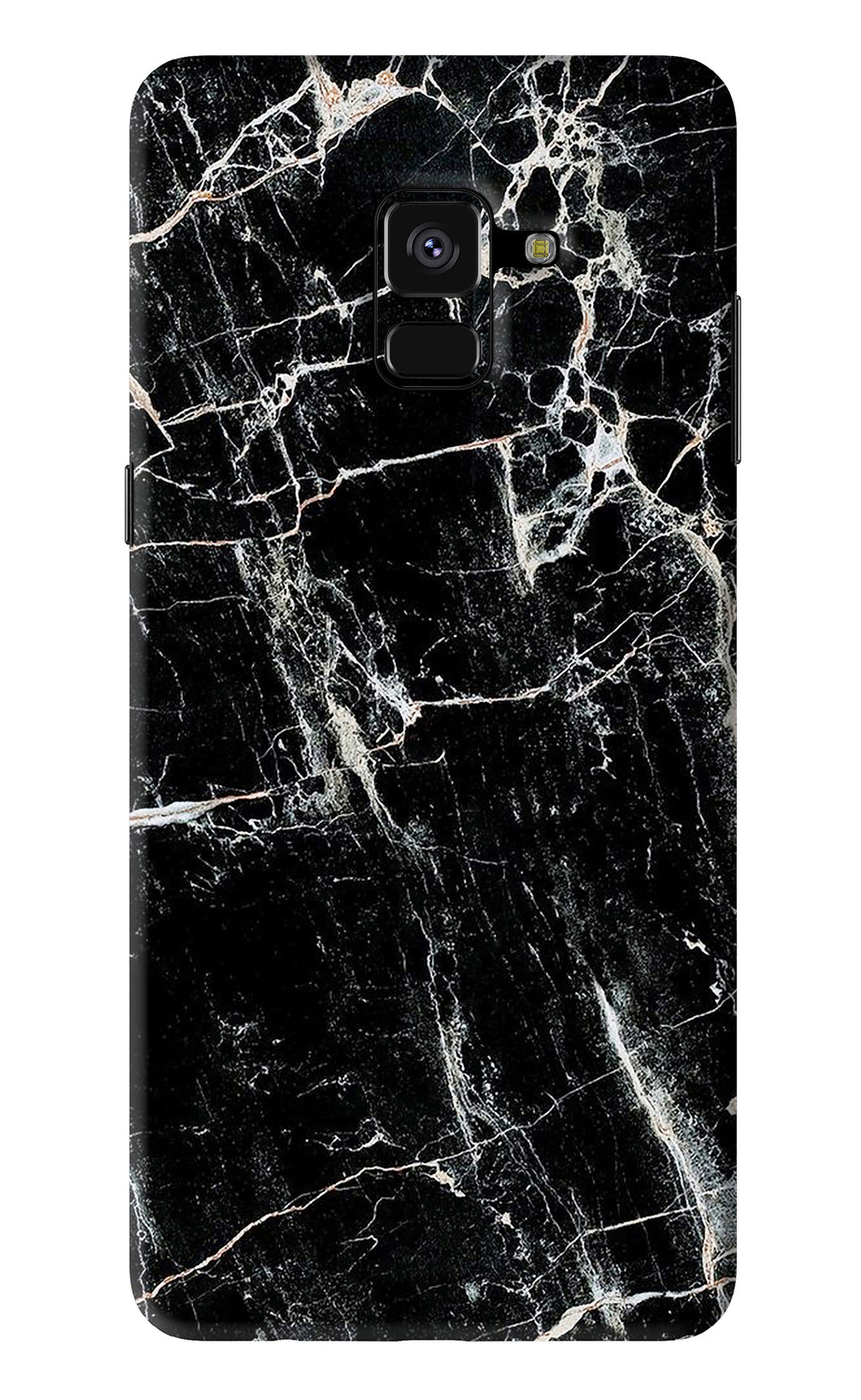 Black Marble Texture 1 Samsung Galaxy A8 Plus Back Skin Wrap