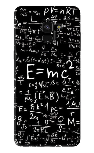 Physics Albert Einstein Formula Samsung Galaxy A8 Plus Back Skin Wrap
