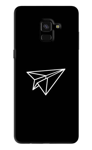 Paper Plane White Samsung Galaxy A8 Plus Back Skin Wrap