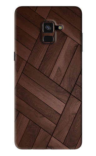 Wooden Texture Design Samsung Galaxy A8 Plus Back Skin Wrap