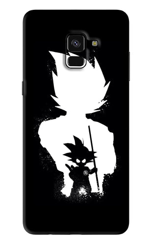 Goku Shadow Samsung Galaxy A8 Plus Back Skin Wrap