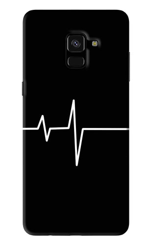 Heart Beats Samsung Galaxy A8 Plus Back Skin Wrap