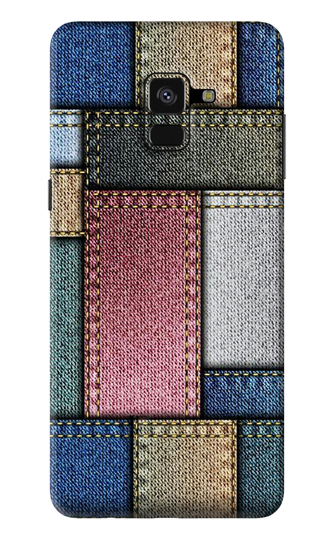 Multicolor Jeans Samsung Galaxy A8 Plus Back Skin Wrap