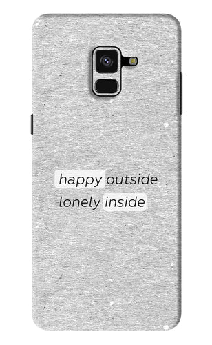 Happy Outside Lonely Inside Samsung Galaxy A8 Plus Back Skin Wrap