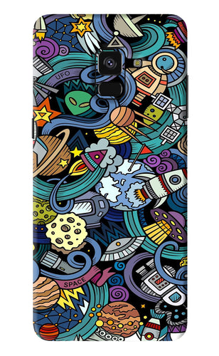 Space Abstract Samsung Galaxy A8 Plus Back Skin Wrap