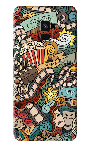 Cinema Abstract Samsung Galaxy A8 Plus Back Skin Wrap