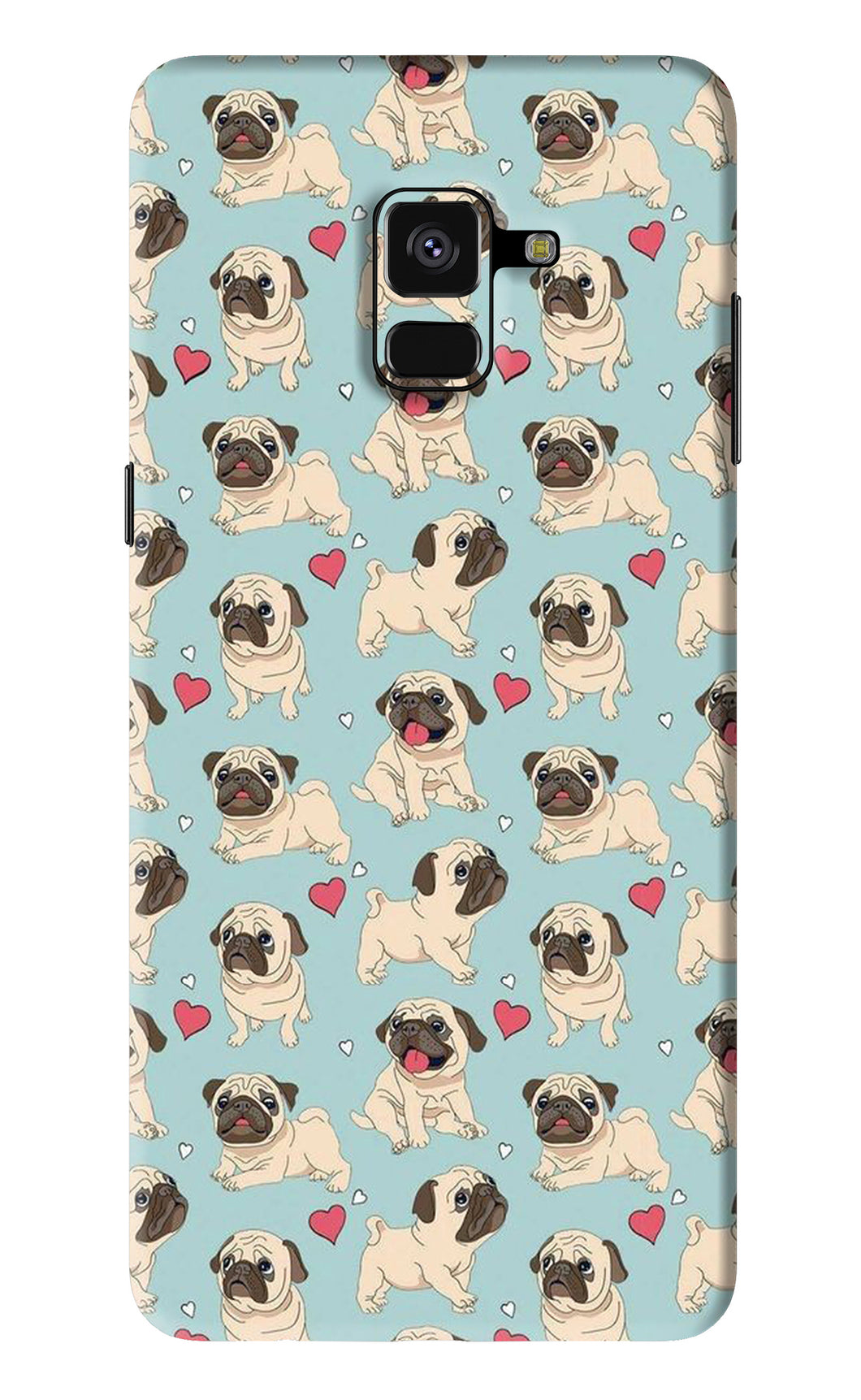 Pug Dog Samsung Galaxy A8 Plus Back Skin Wrap