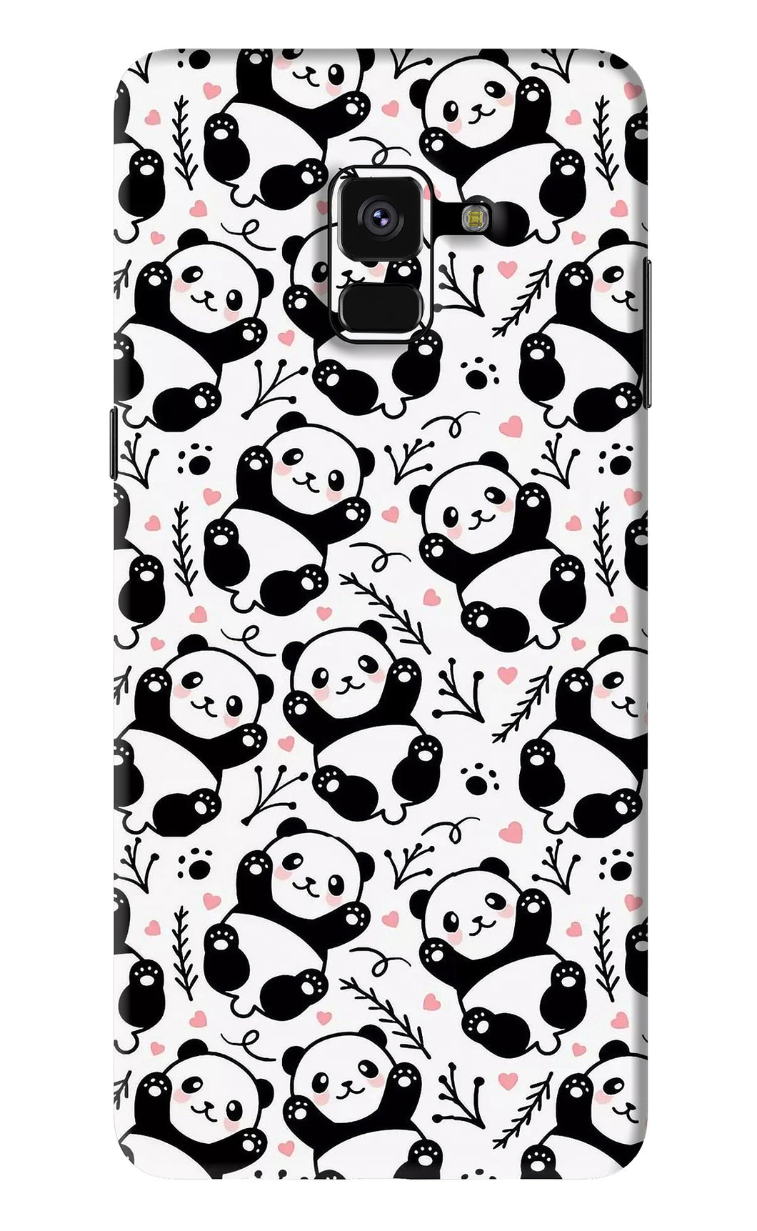 Cute Panda Samsung Galaxy A8 Plus Back Skin Wrap