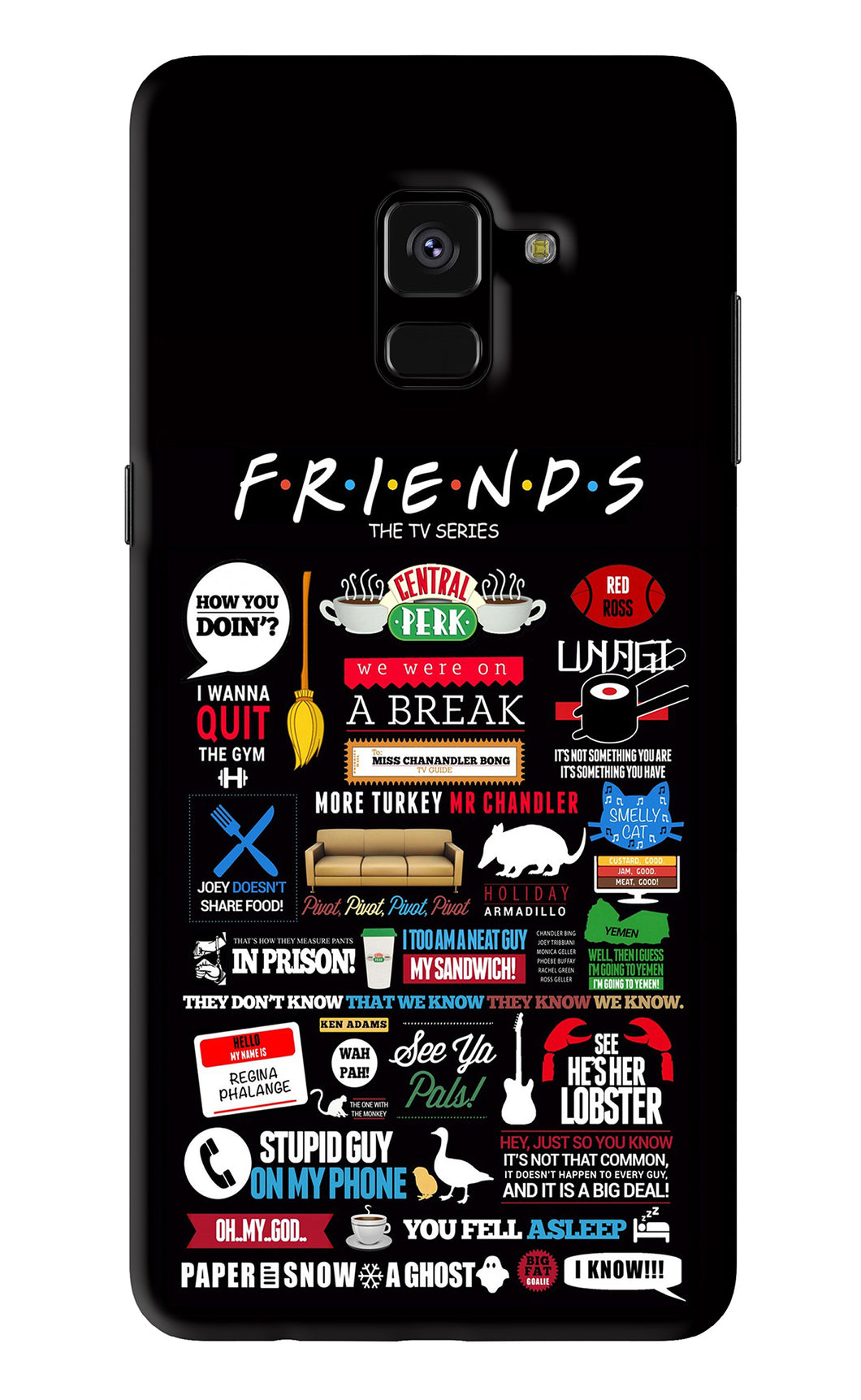FRIENDS Samsung Galaxy A8 Plus Back Skin Wrap