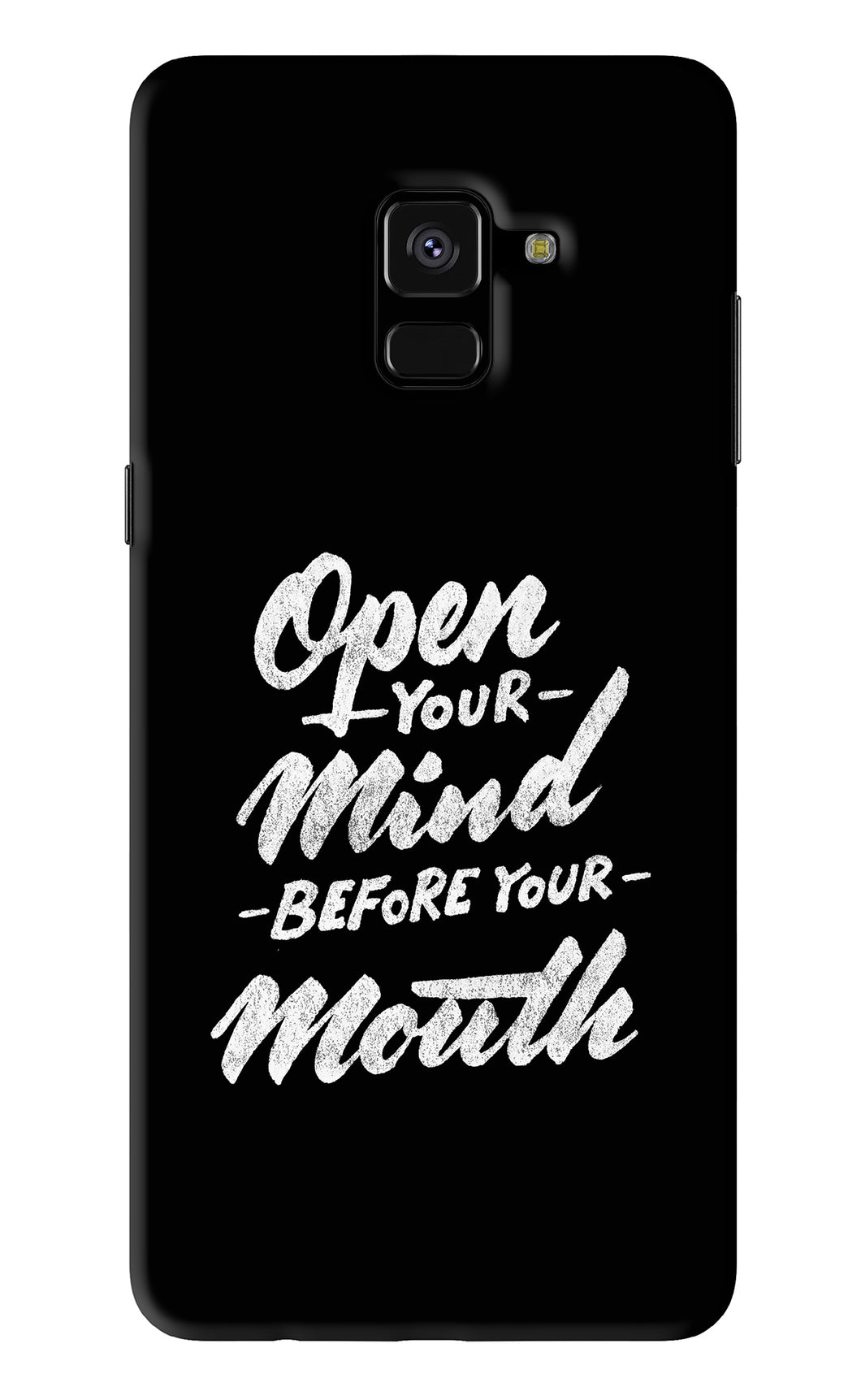 Open Your Mind Before Your Mouth Samsung Galaxy A8 Plus Back Skin Wrap