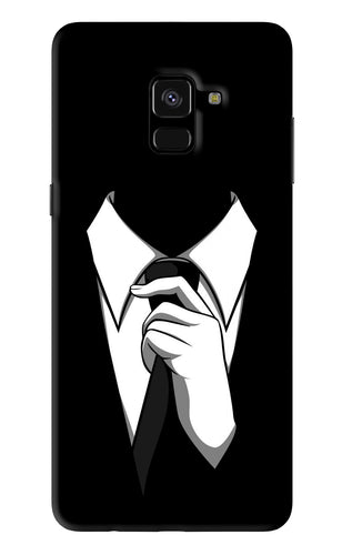 Black Tie Samsung Galaxy A8 Plus Back Skin Wrap