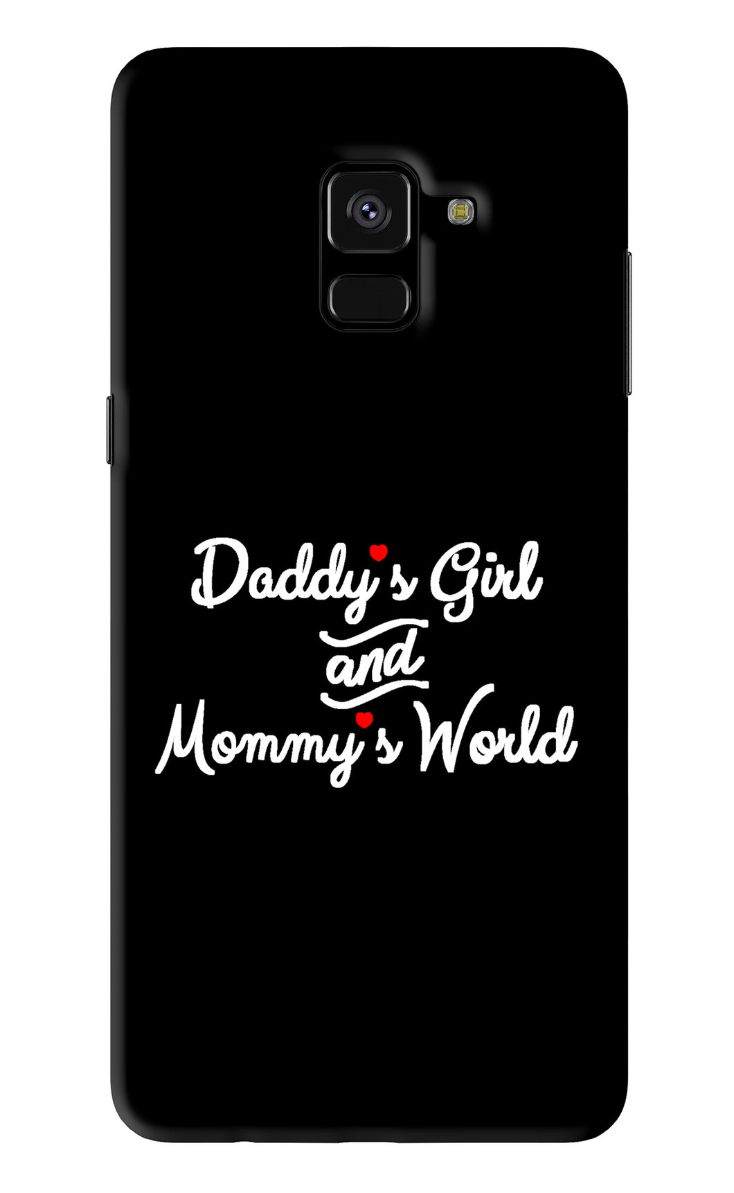Daddy's Girl and Mommy's World Samsung Galaxy A8 Plus Back Skin Wrap