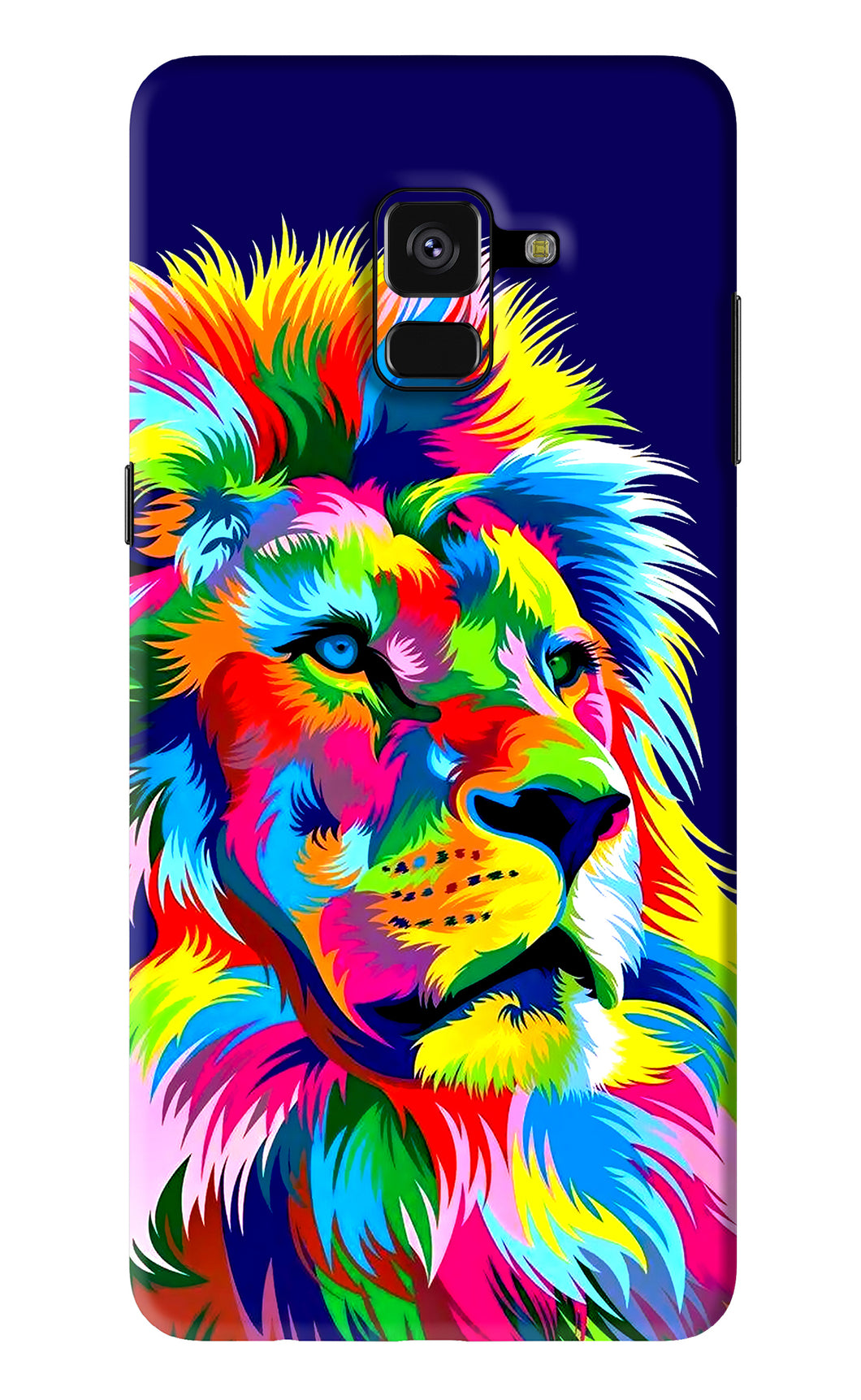 Vector Art Lion Samsung Galaxy A8 Plus Back Skin Wrap