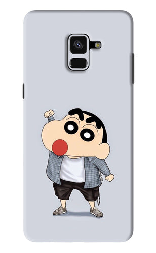 Shinchan Samsung Galaxy A8 Plus Back Skin Wrap