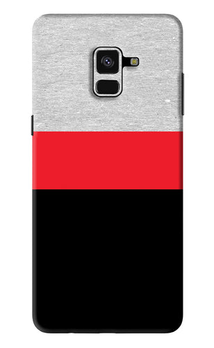 Tri Color Pattern Samsung Galaxy A8 Plus Back Skin Wrap