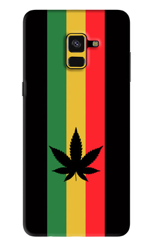 Weed Flag Samsung Galaxy A8 Plus Back Skin Wrap