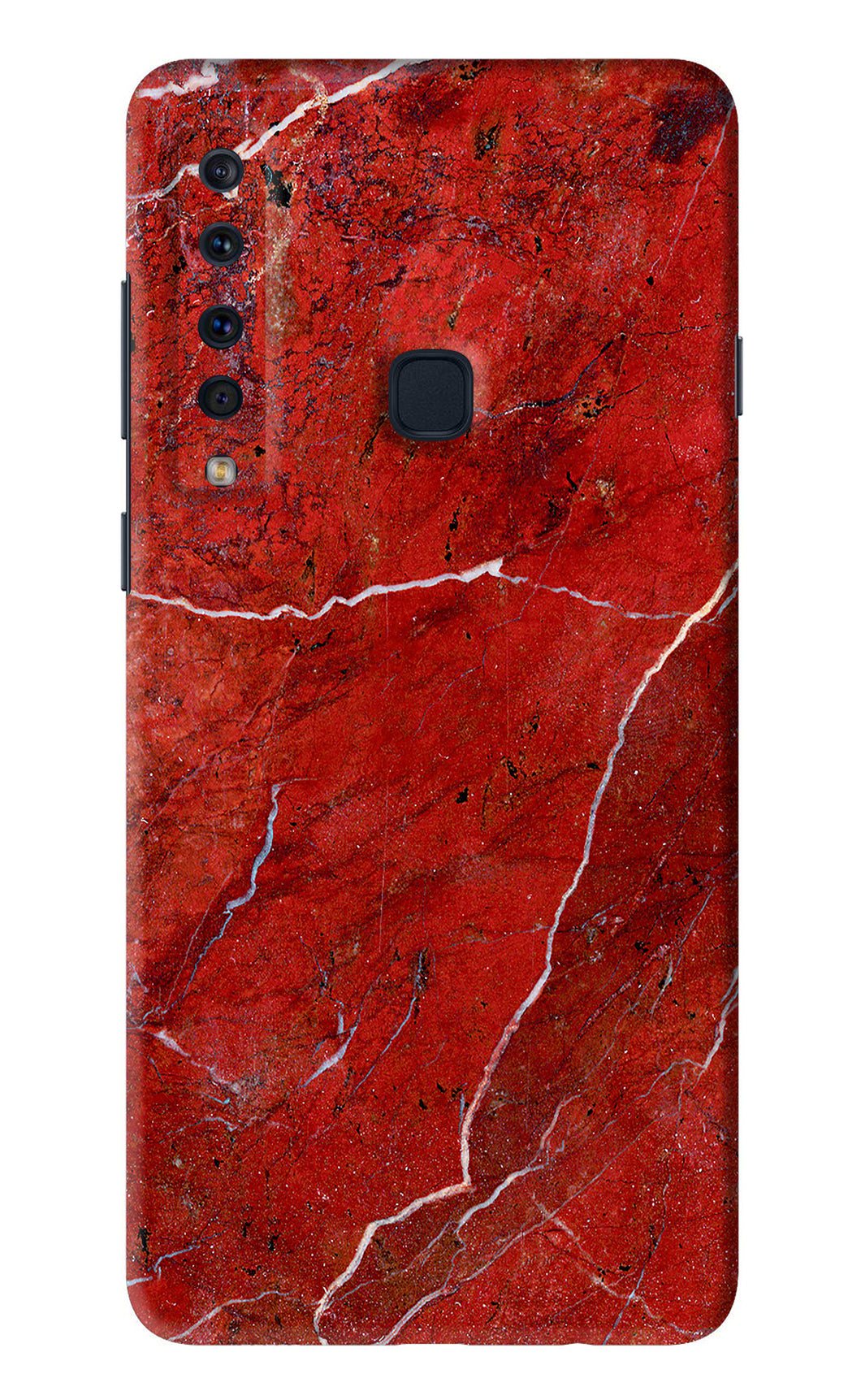Red Marble Design Samsung Galaxy A9 Back Skin Wrap