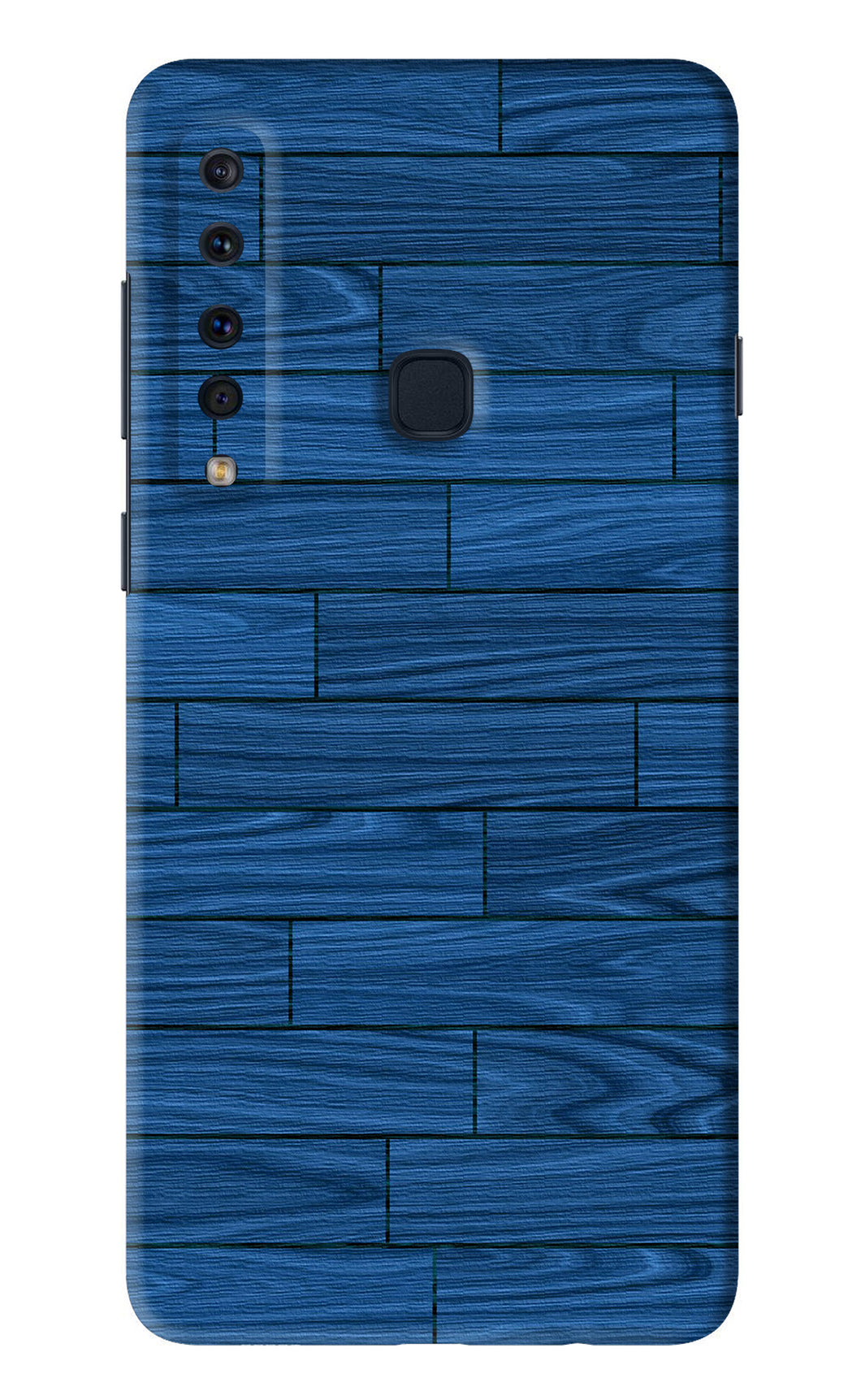 Blue Wooden Texture Samsung Galaxy A9 Back Skin Wrap
