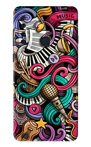 Music Abstract Samsung Galaxy A9 Back Skin Wrap