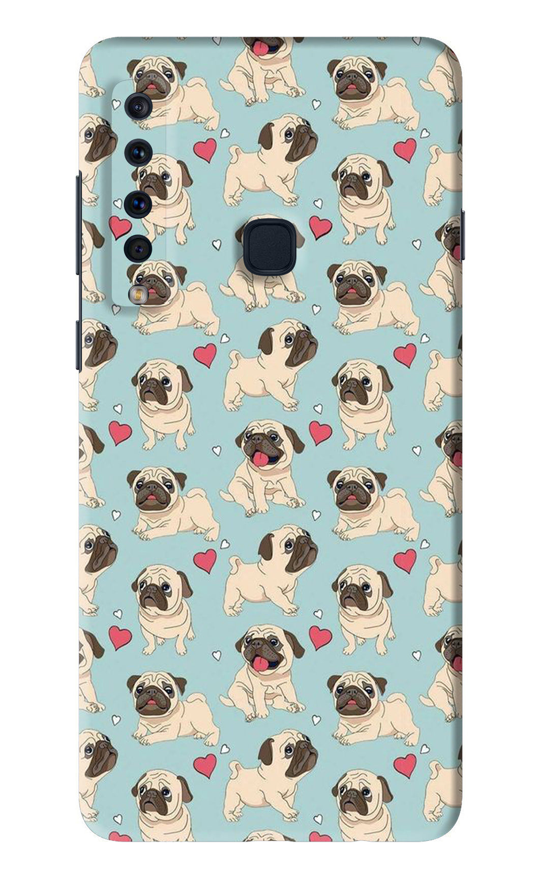 Pug Dog Samsung Galaxy A9 Back Skin Wrap